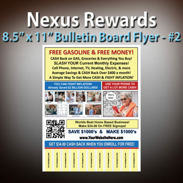 Nexus Rewards 8.5" x 11" Flyer #2 (PDF ONLY - NO PRINTING)