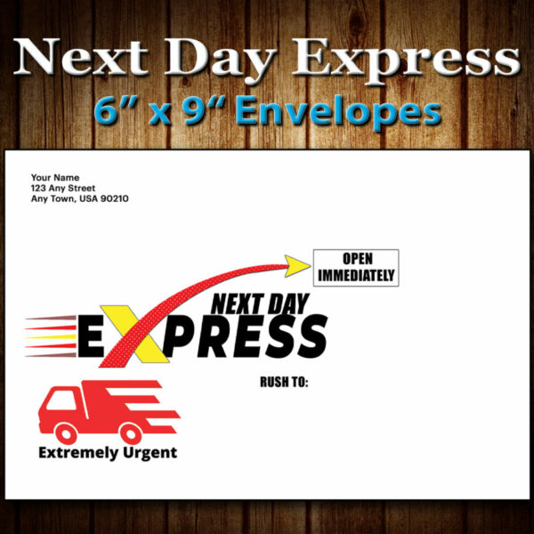 Next Day Express 6" x 9" Envelopes