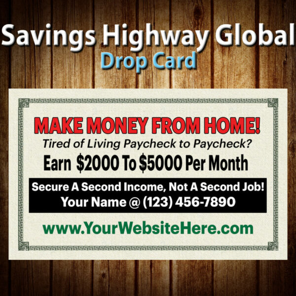 Savings Highway Global Drop Card