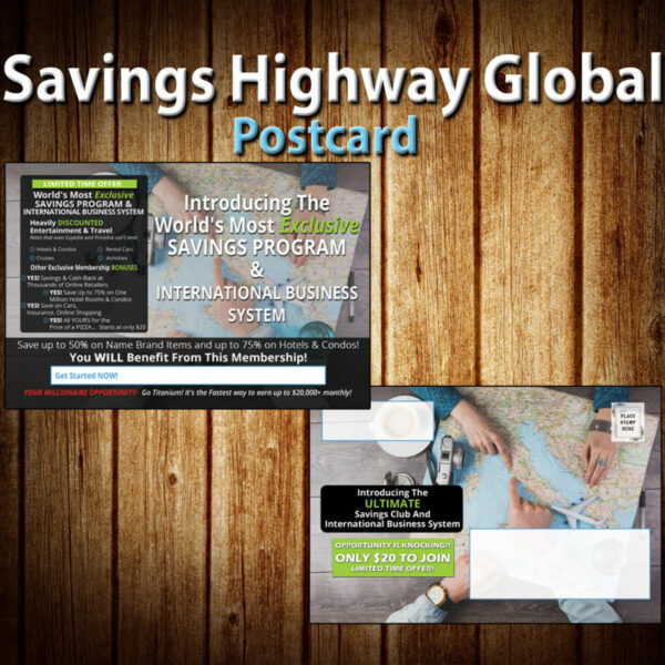 Savings Highway Global Postcard