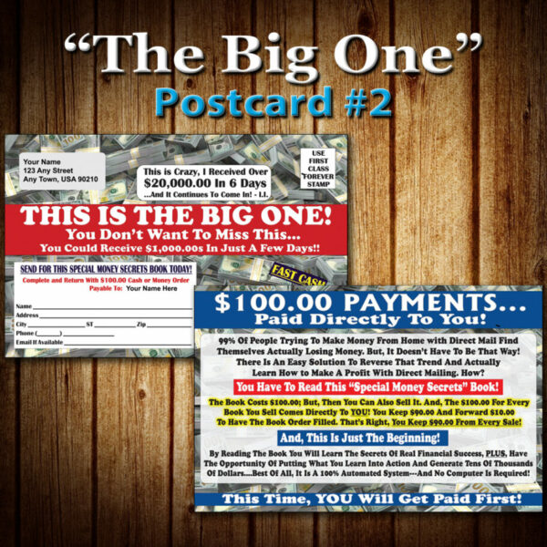 "The Big One" Large Postcard