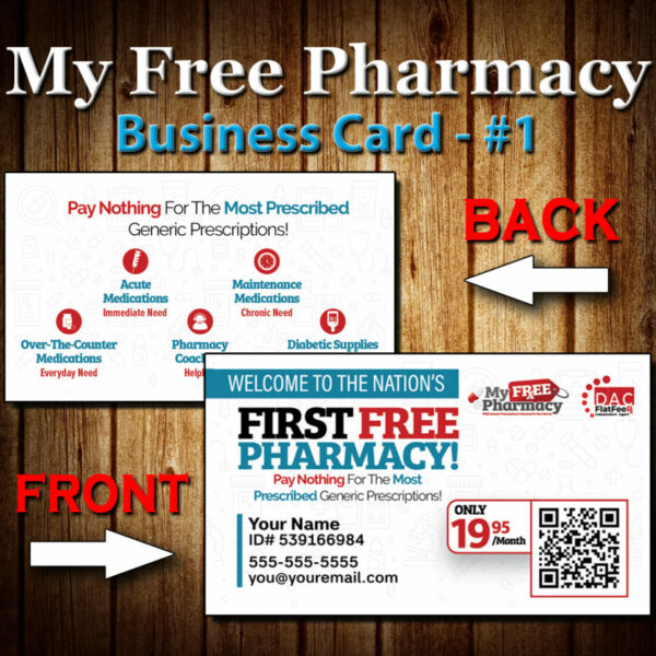 My Free Pharmacy Business Card